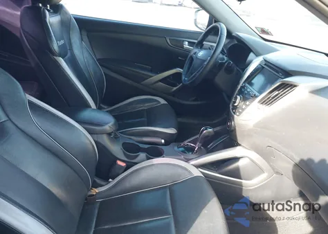 2013 Hyundai Veloster Turbo W/Black z USA, uszkodzony, nr VIN KMHTC6AE4DU173063